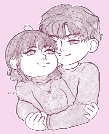 Chibi couple Chibi couple