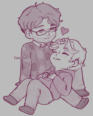 Chibi couple Chibi couple